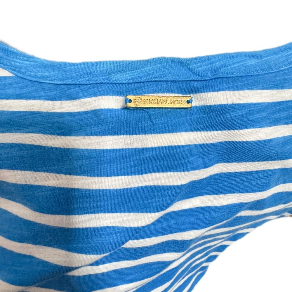 Michael Kors Striped Oversized Tee Size XS - Picture 7 of 9